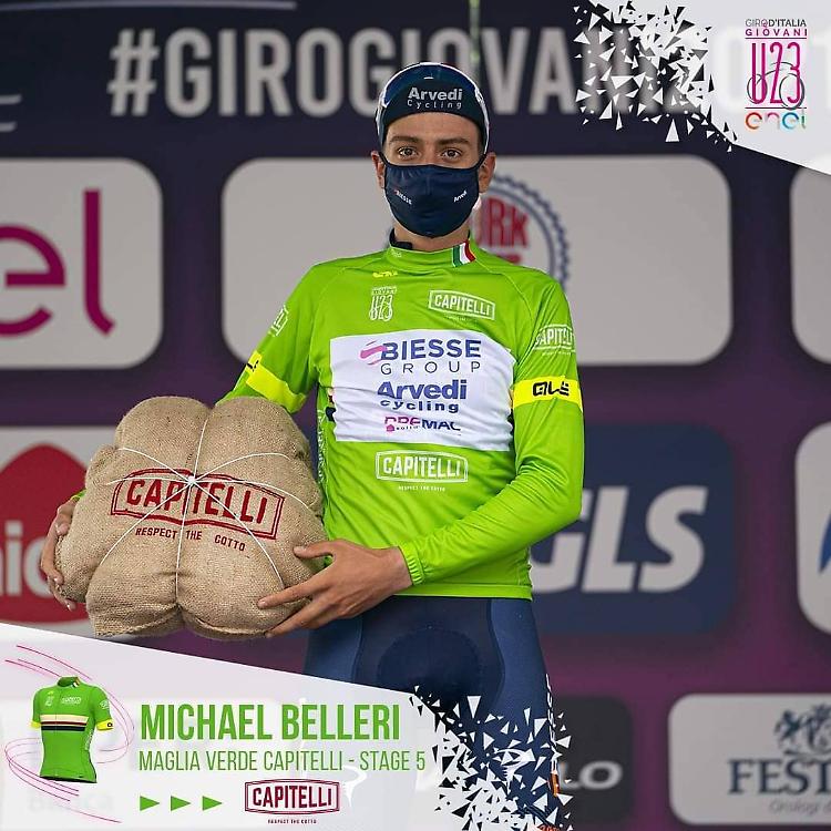 Biesse Arvedi Premac, Michael Belleri in maglia verde
