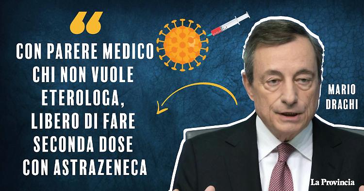 Draghi: "Sì ai richiami AstraZeneca con parere medico"