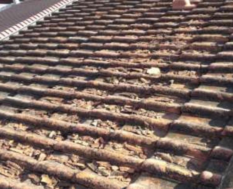 Tetto ormai a pezzi, al via la riparazione