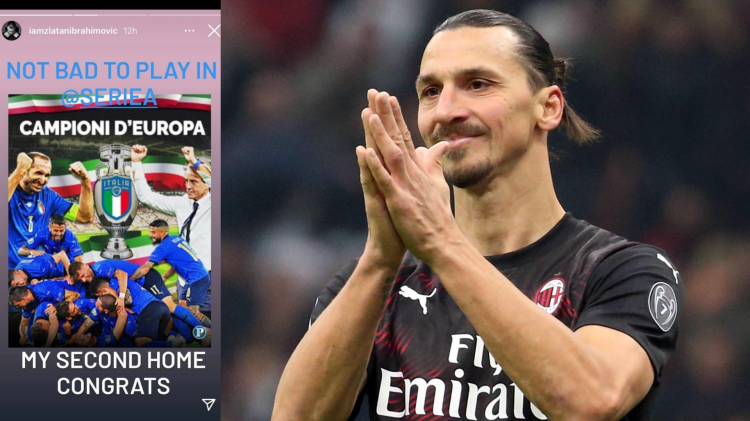 Ibrahimovic celebra il trionfo degli Azzurri con "La Provincia"