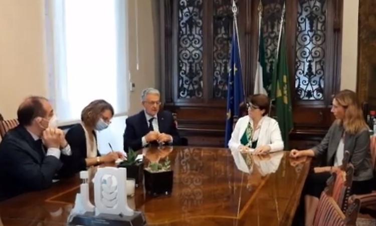 Incontro tra Christiane Lamber e Diana Lenzi nella sede di Confagricoltura