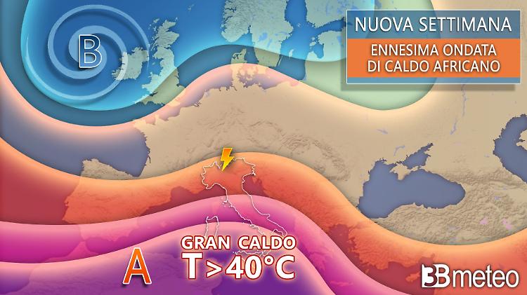 In arrivo l'ennesima ondata di caldo africano