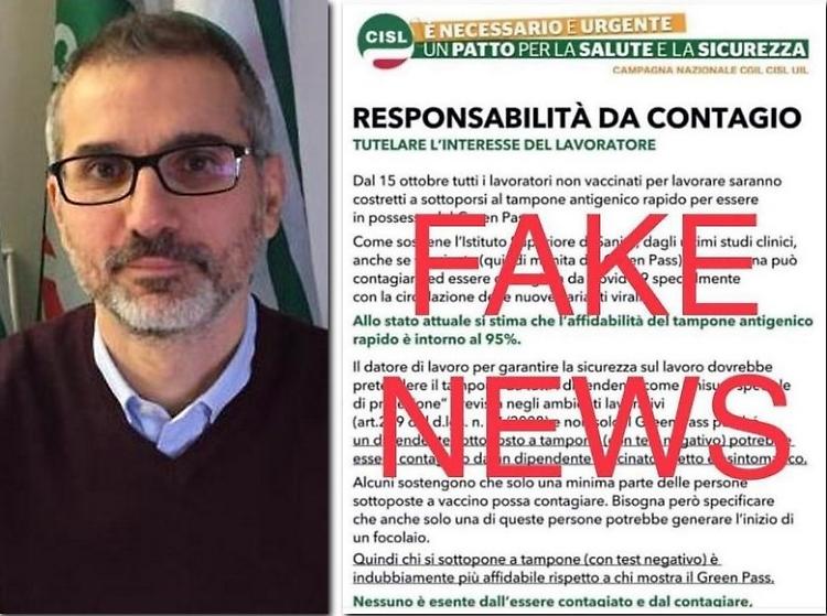 Cremona, distribuiti volantini No Vax a firma Cisl: sono falsi