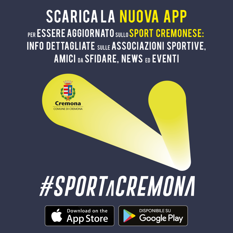 #SPORTaCREMONA, da oggi si può scaricare la app