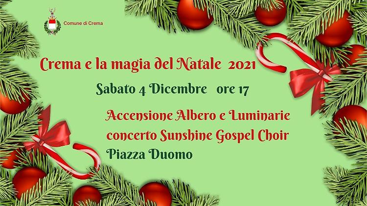 Accensione Albero e Luminarie e Concerto Sunshine Gospel Choir