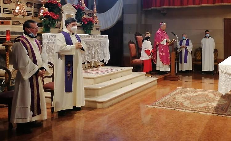 Don Franz Tabaglio, messa di saluto accanto al vescovo