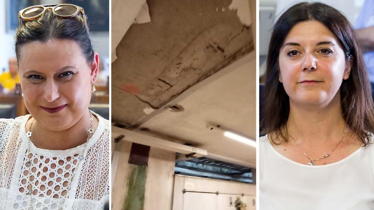 Il cimitero diventa un caso politico dopo il crollo del soffitto