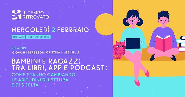 Incontro "Libri, app e podcast. Le nuove abitudini dei giovanissimi"