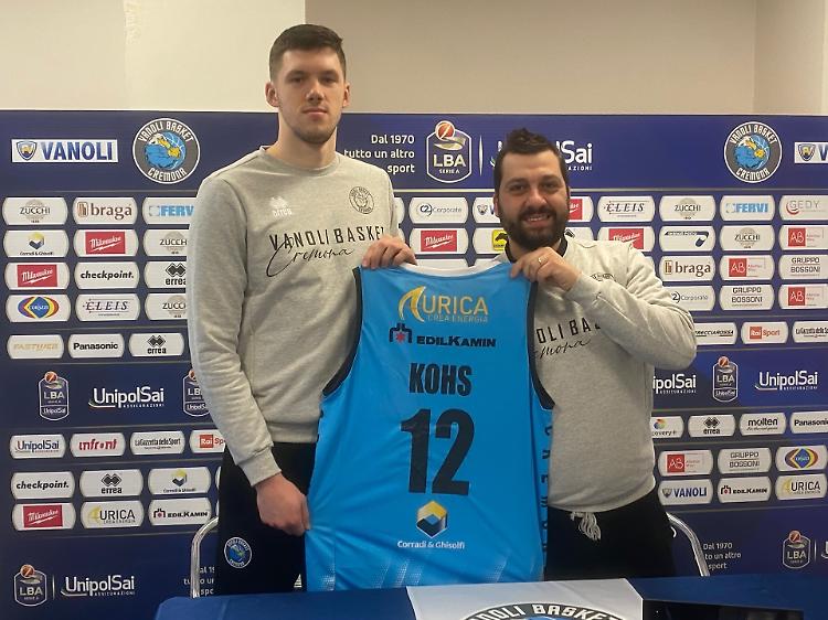 Basket serie A, Kohs: 'Vanoli, pronto per segnare e per salvarmi'