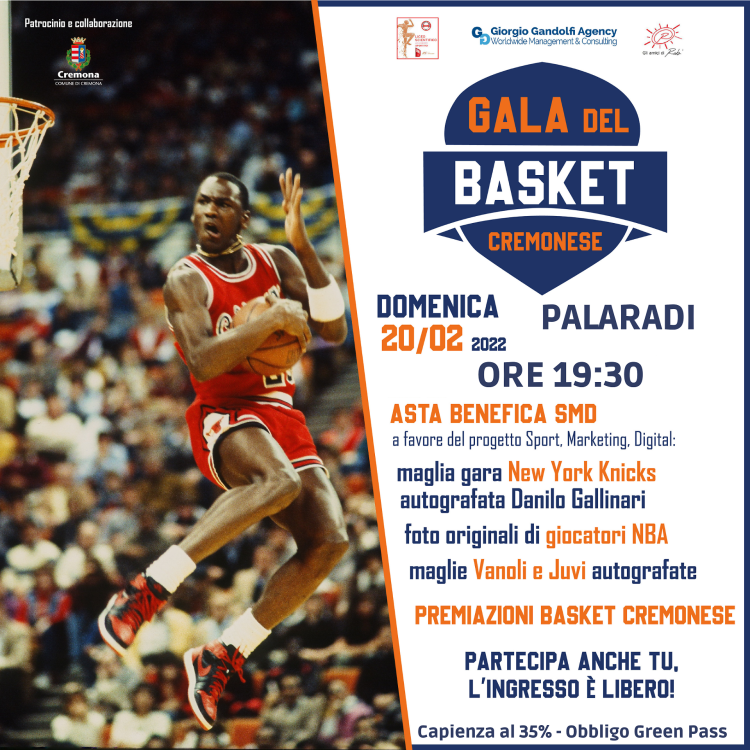 Gala del basket cremonese, al PalaRadi a partire dalle 19,30