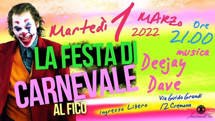 La festa di Carnevale al Fico con Deejay Dave