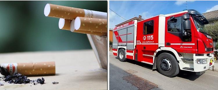 Mozzicone acceso, scoppia incendio sul balcone