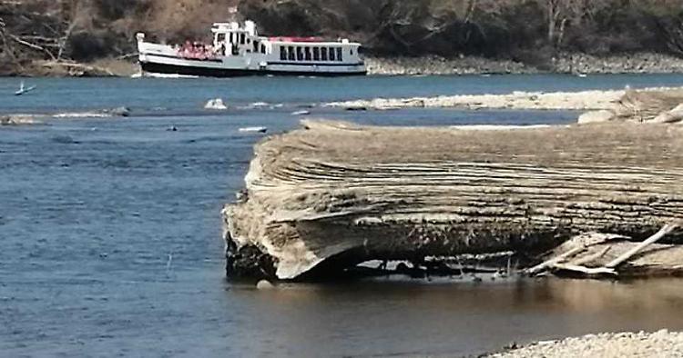 L'allarme: ecco il fiume Po ridotto ad un torrente