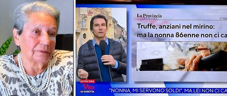 Nonna Tilde star in tv: beccata la truffatrice