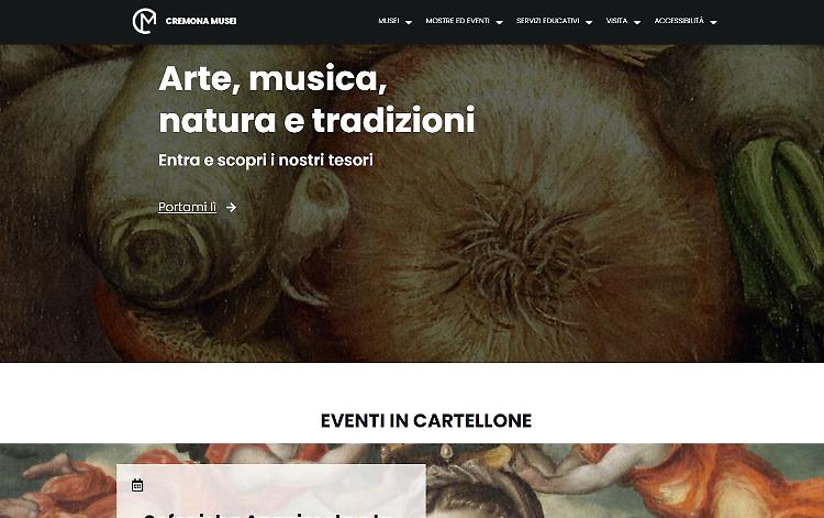Cremona Musei, attivo il nuovo portale internet