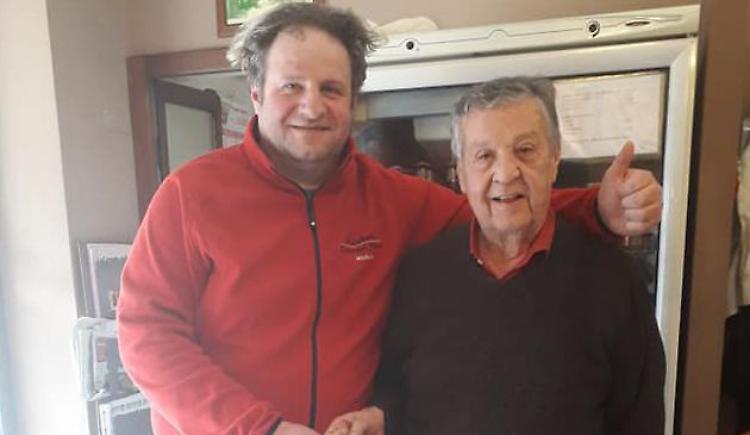 Renato Pozzetto a pranzo