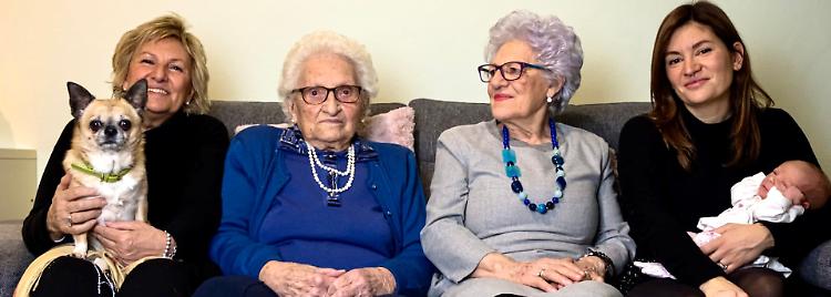 Famiglia da record: cinque generazioni in casa