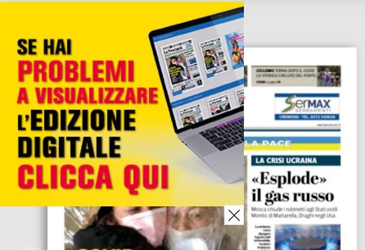 La Provincia, edizione online su pc:  se hai problemi di visualizzazione leggi le istruzioni