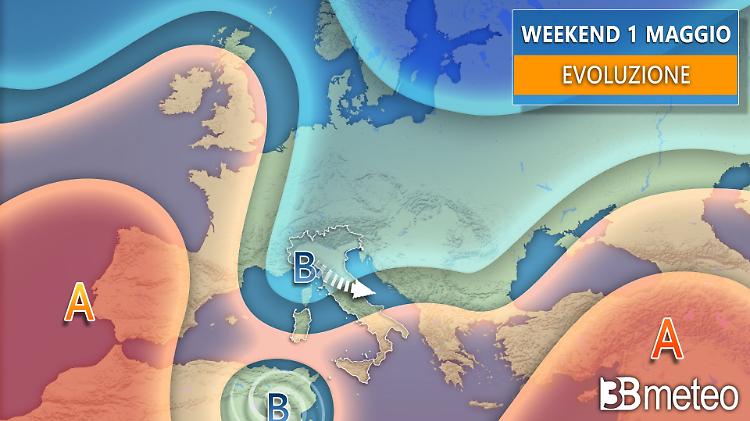 Weekend del 1° maggio tra sole e improvvisi temporali