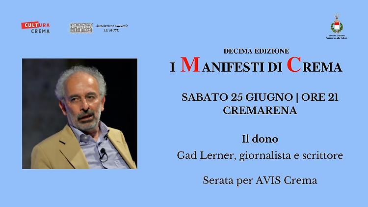 Enzo Bianchi al Cremarena per i Manifesti di Crema