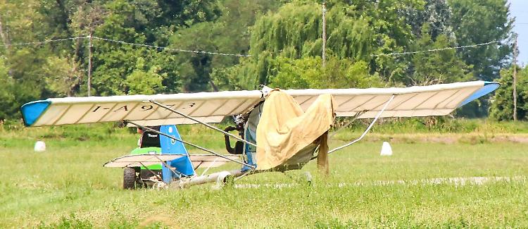 Aereo caduto, soccorso un 74enne