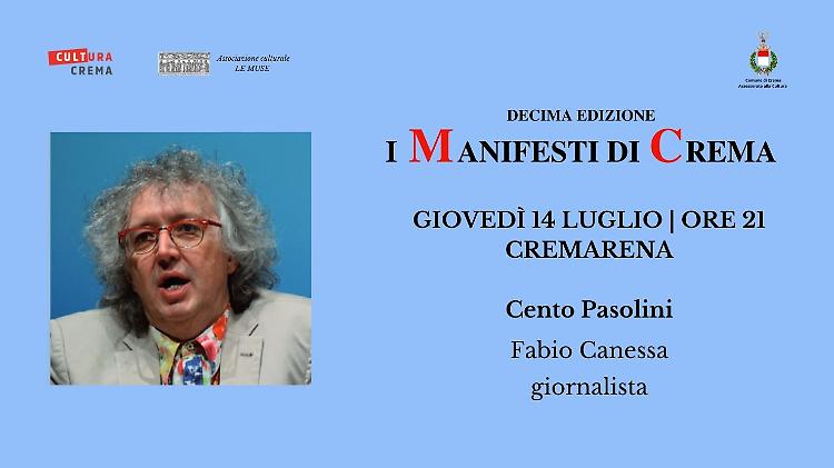 Fabio Canessa al Cremarena per i Manifesti di Crema