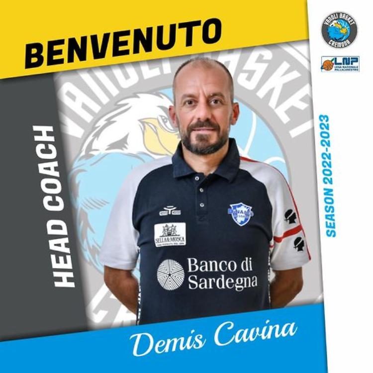 Basket, Demis Cavina nuovo head coach della Vanoli Cremona