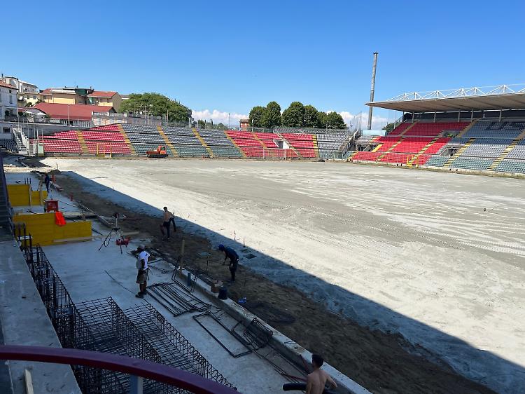 Stadio Zini, avanti i lavori di adeguamento