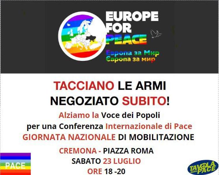 Europe for peace, le Acli di Cremona aderiscono alla giornata di mobilitazione contro la guerra