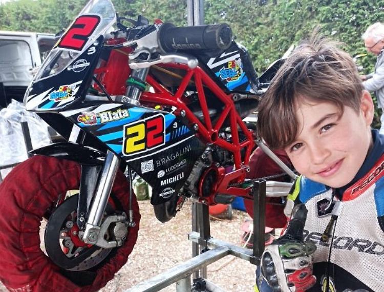 Minimoto, primi successi di Sebastiano