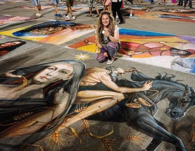 Madonnari, è Michela Vicini la prima classificata al festival di Curtatone