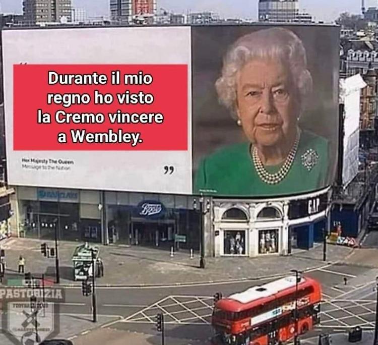La regina Elisabetta: "Ho visto la Cremo vincere a Wembley"