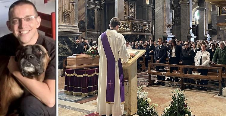 Per Alberto addio tra le lacrime. La chiesa di San Siro non basta