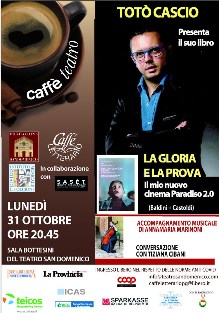 Totò Cascio  presenta il suo libro "La Gloria e la Prova" 