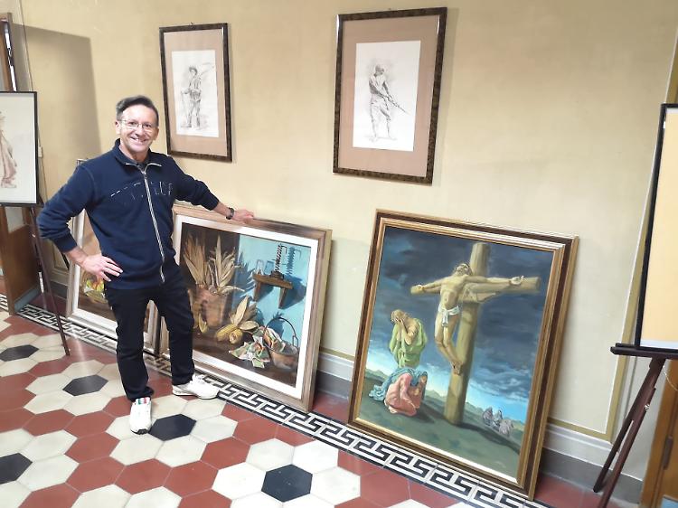 Don Galbignani, la mostra del prete-pittore