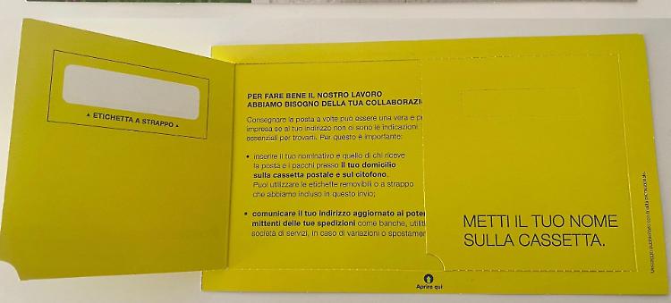 Poste Italiane, mai più cassette anonime