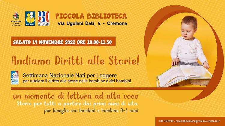 Lettura per i bambini da 0 a 3anni in Piccola Biblioteca