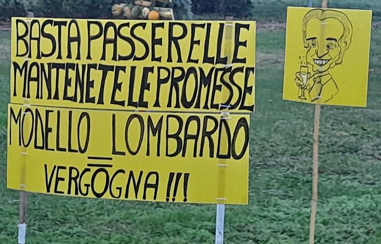 Nella notte di Santa Lucia arriva la protesta all'ospedale Oglio Po