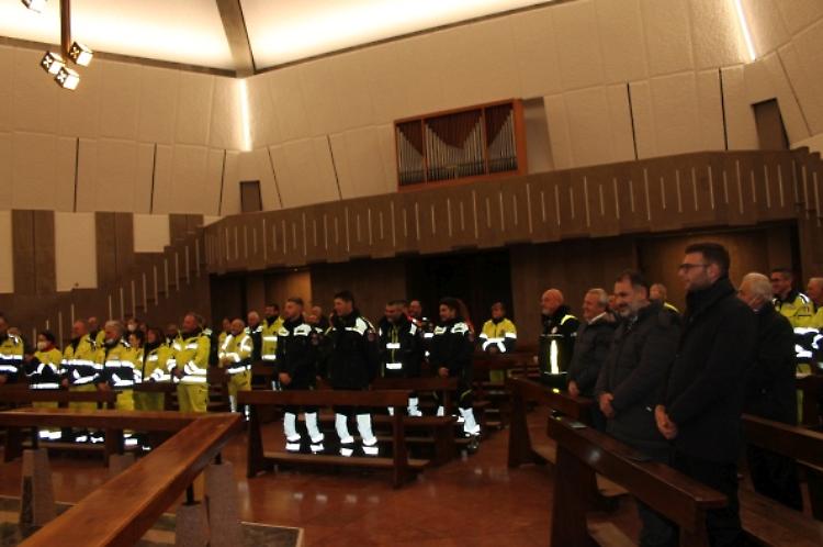 Protezione Civile, l'incontro di fine anno e la cerimonia con il vescovo Napolioni