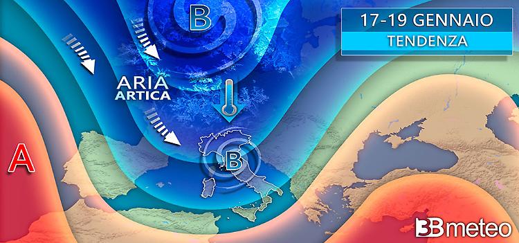 Svolta invernale da metà mese: in arrivo freddo, pioggia e neve anche a quote basse