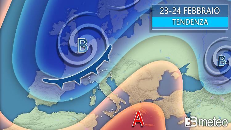 Stop anticiclone con ritorno di pioggia e neve, cambia tutto la prossima settimana 