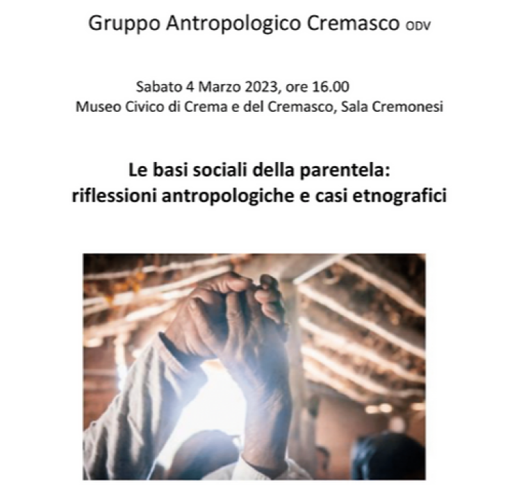 Le basi sociali della parentela:"riflessioni antropologiche e casi etnografici" con Lavinia Contini