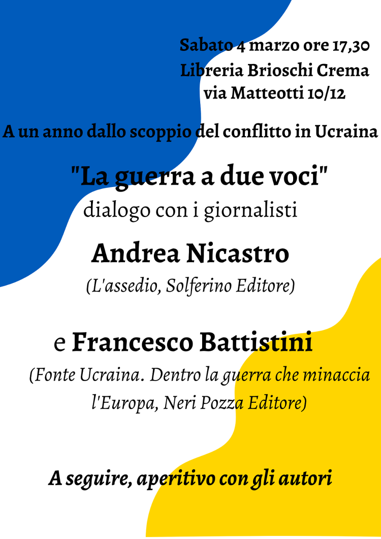 Una presentazione doppia dedicata al conflitto in Ucraina