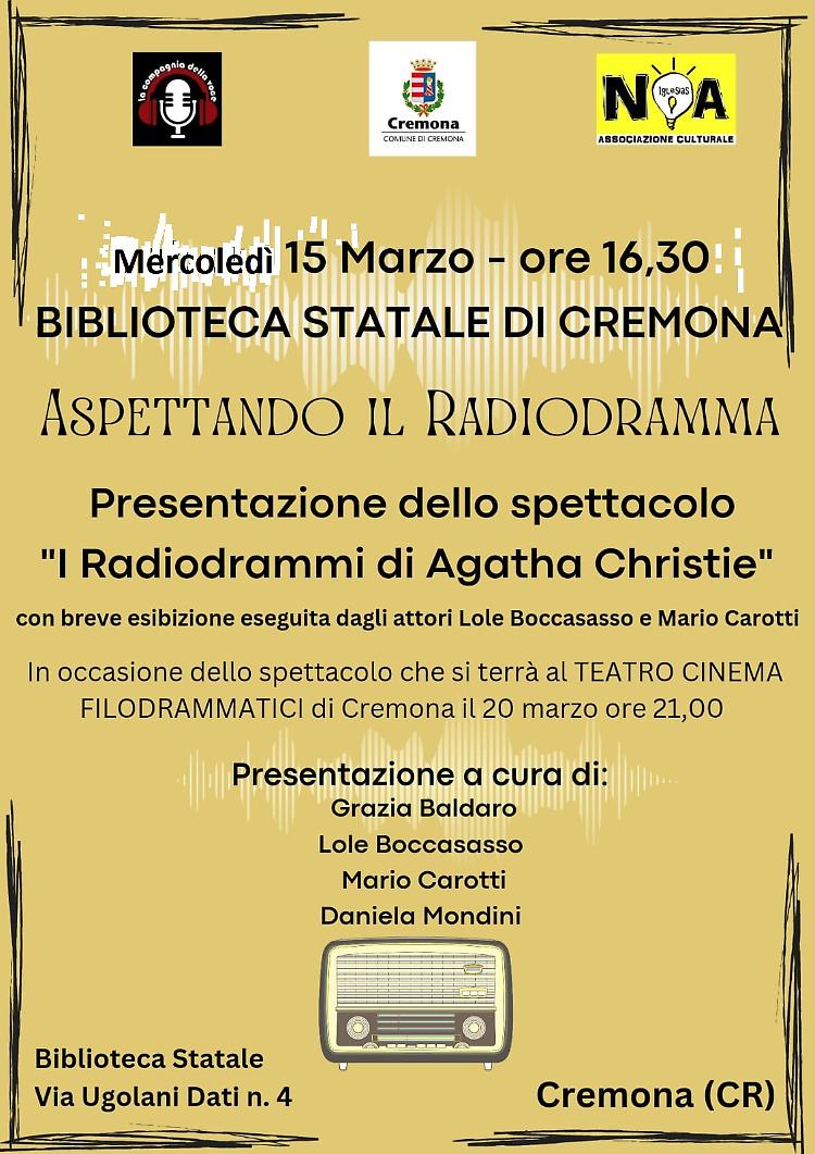 Spettacolo "I radiodrammi di Agatha Christie"