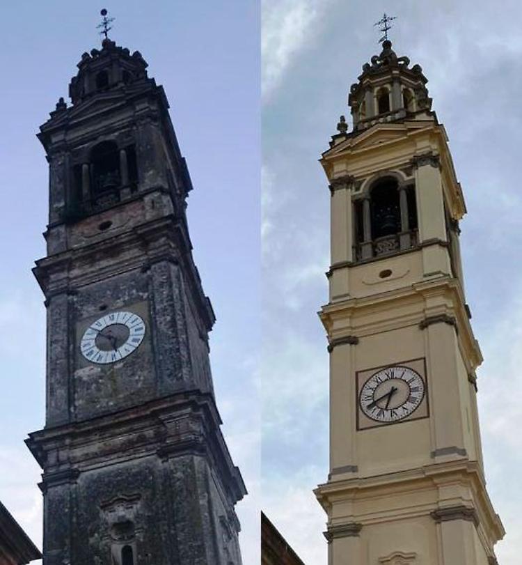 Campanile, finito il restauro