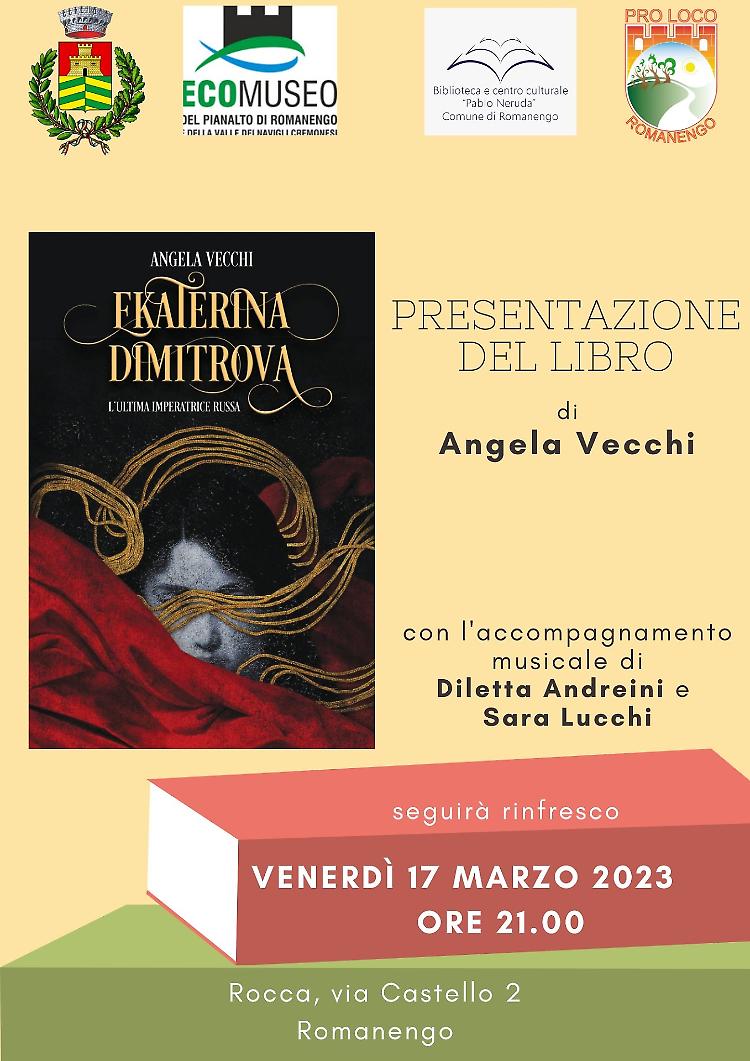 Presentazione del libro di Angela Vecchi "Ekaterina Dimitrova", l'ultima imperatrice Russa