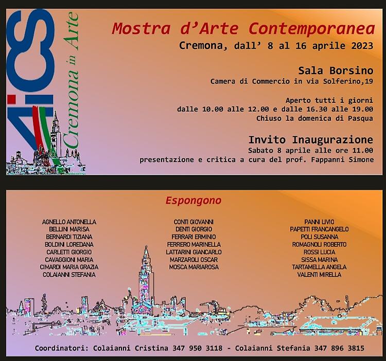 Mostra d'arte contemporanea di Aics Cremona in Arte