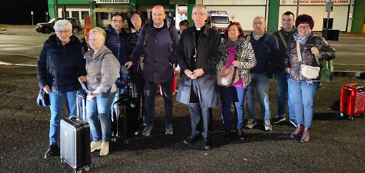 Arrivati i primi 200 cremaschi a Roma, in viaggio anche il vescovo