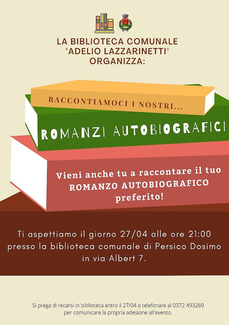 Raccontiamoci i nostri... Romanzi autobiografici preferiti
