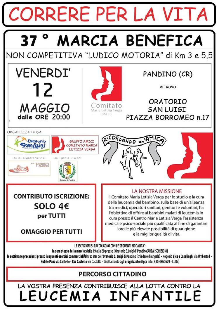 37esima edizione  "Correre per la vita"